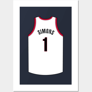 Anfernee Simons Portland Jersey Qiangy Posters and Art